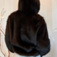 Bomber eco pelliccia visone