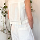 Camicia crop con ricami