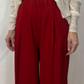 Pantalone palazzo in flanella