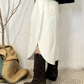 Pantalone crop con spacco laterale