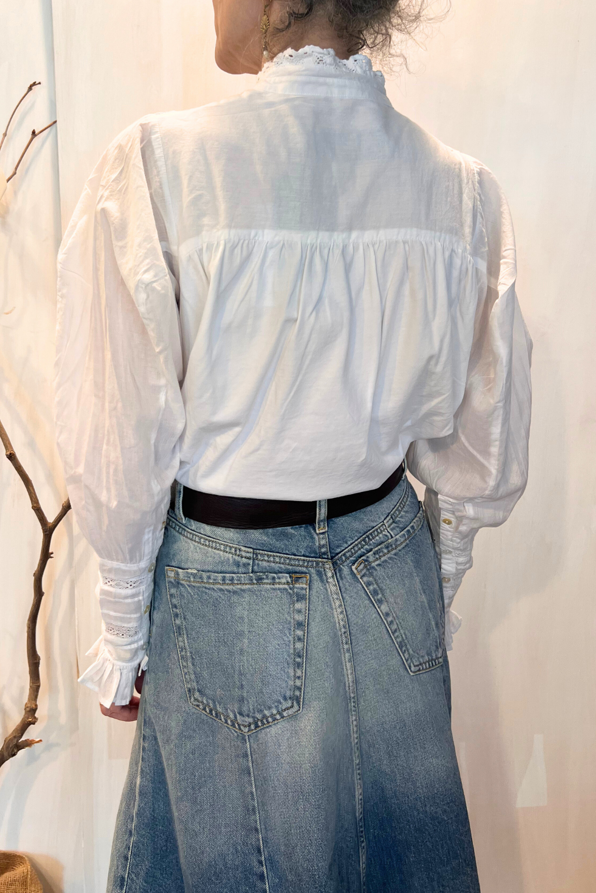 Camicia con pizzo