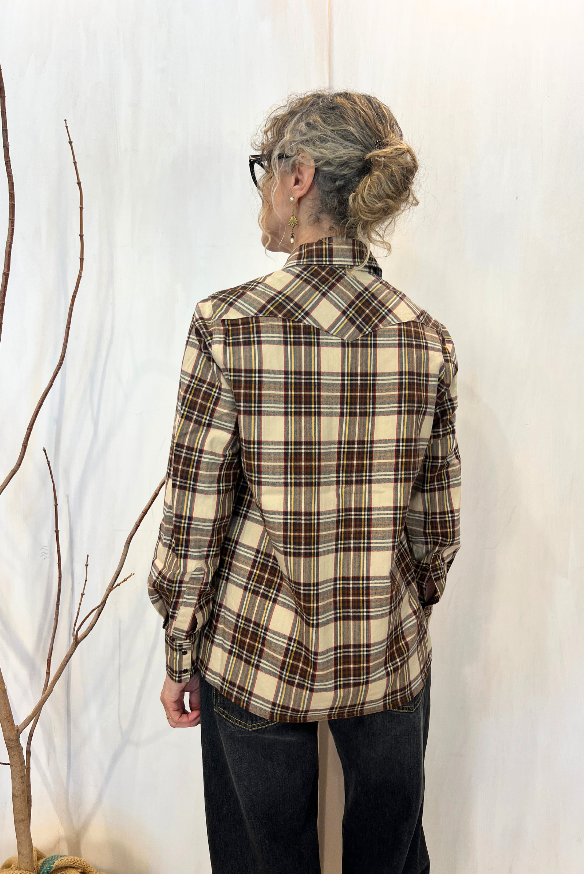 Camicia texana scozzese