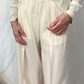 Pantalone palazzo in flanella