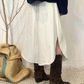 Pantalone crop con spacco laterale