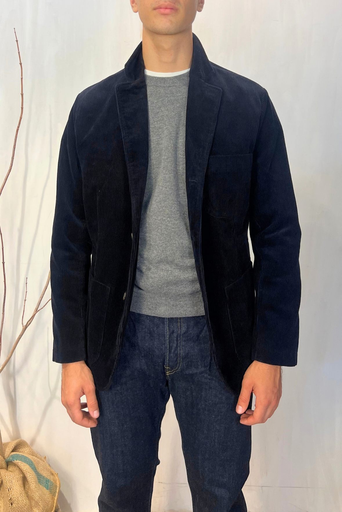 Blazer in velluto a costine