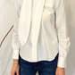 Camicia in popeline con fiocco