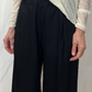 Pantalone palazzo in flanella
