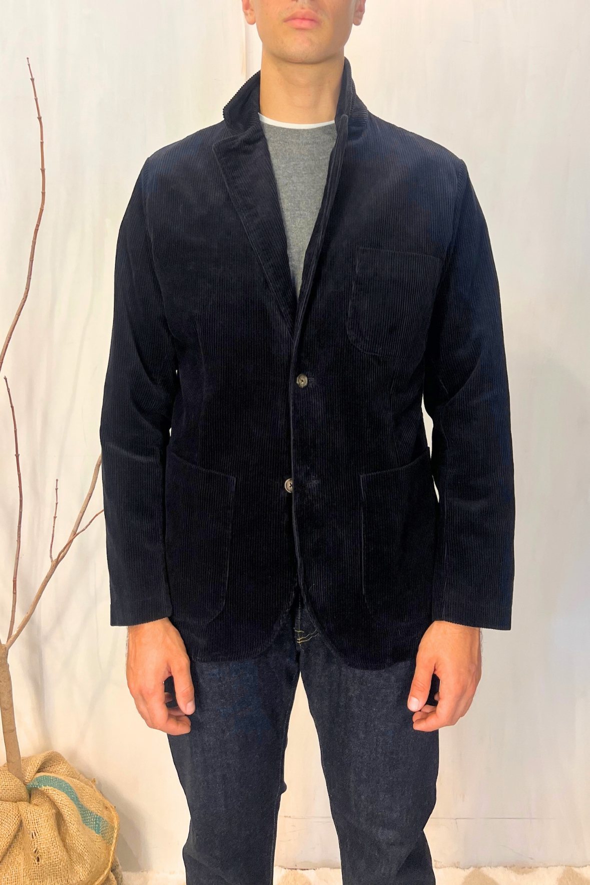 Blazer in velluto a costine