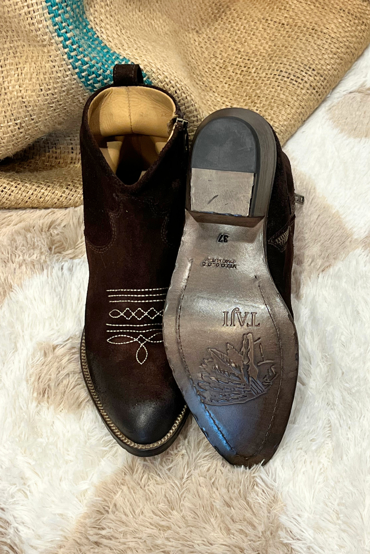 Texano con fibbia e turchesi