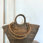 Shopping trapezio in rafia