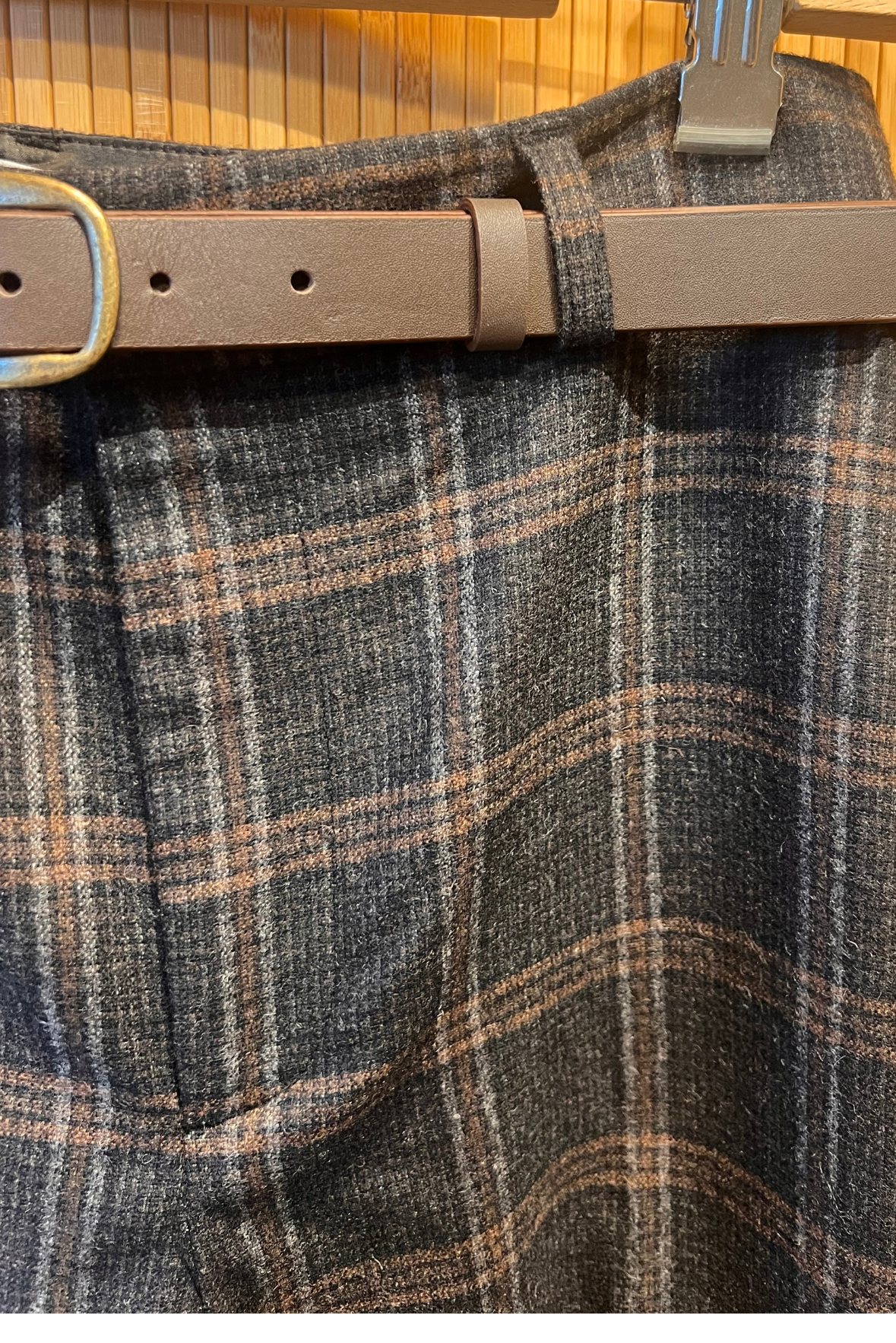 Pantalone scozzese con cintura