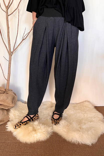 Pantalone balloon in maglia