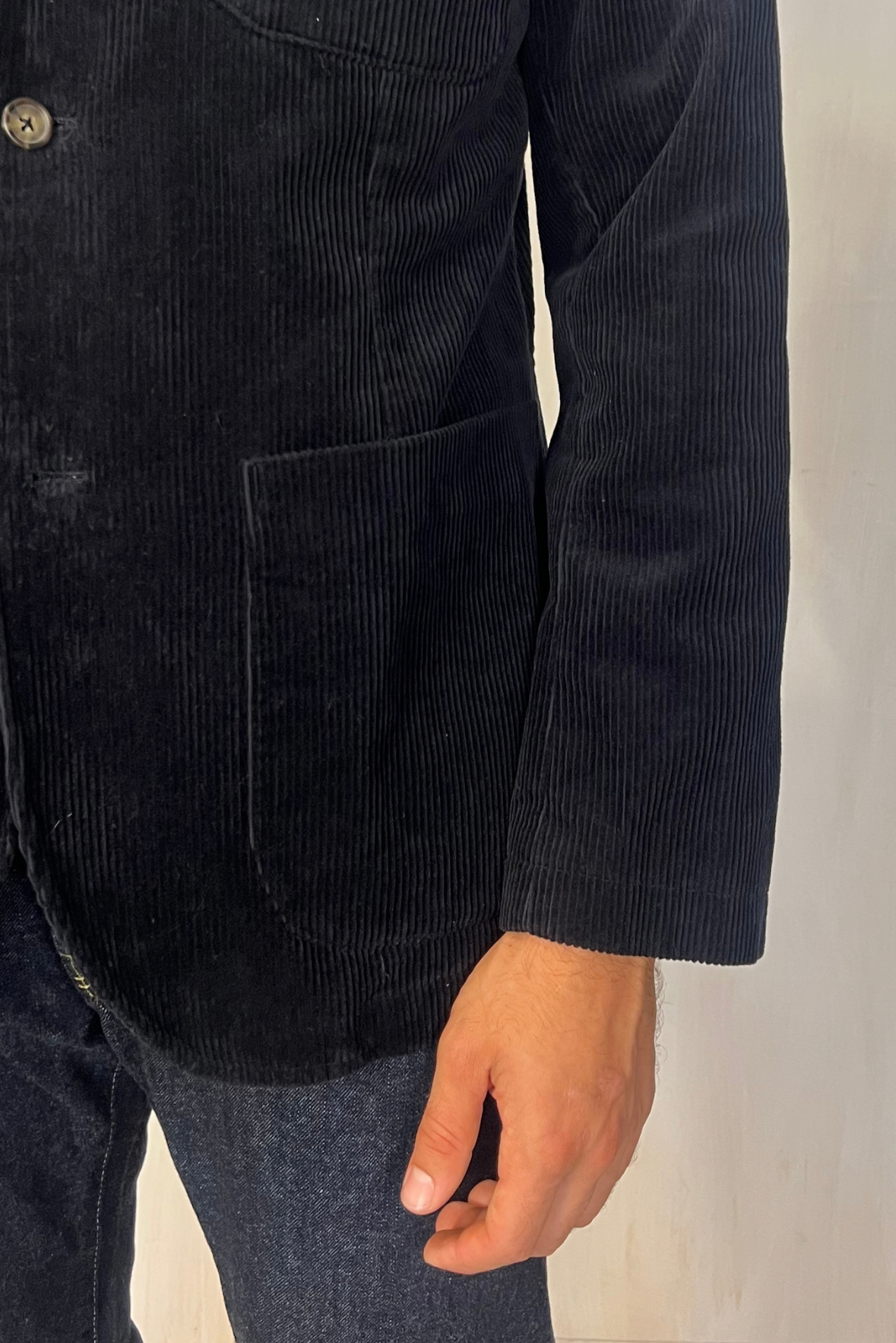 Blazer in velluto a costine