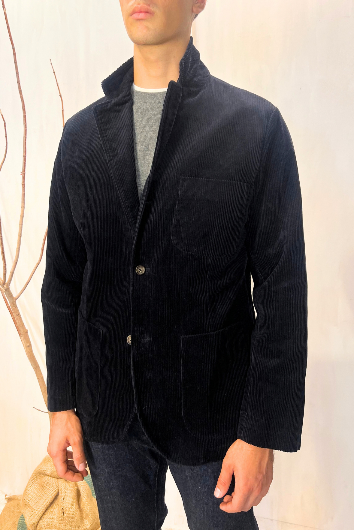 Blazer in velluto a costine