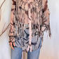 Camicia over con frange