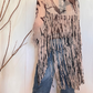 Camicia over con frange