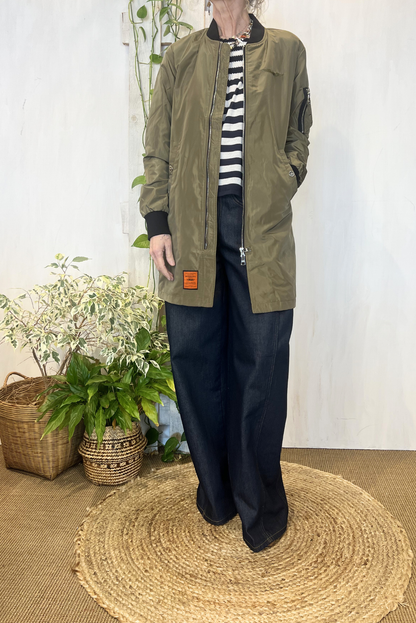 Bomber lungo nylon