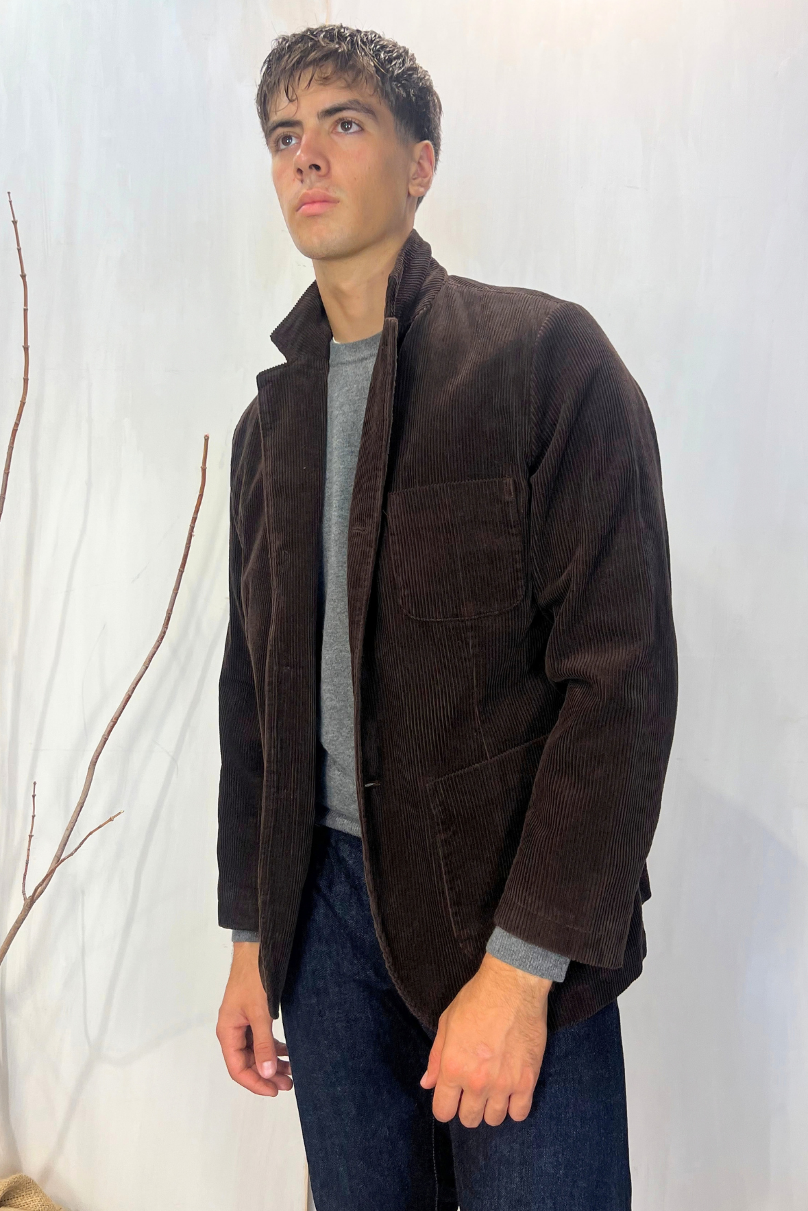 Blazer in velluto a costine