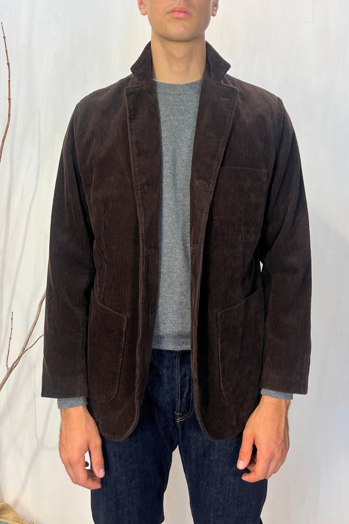 Blazer in velluto a costine