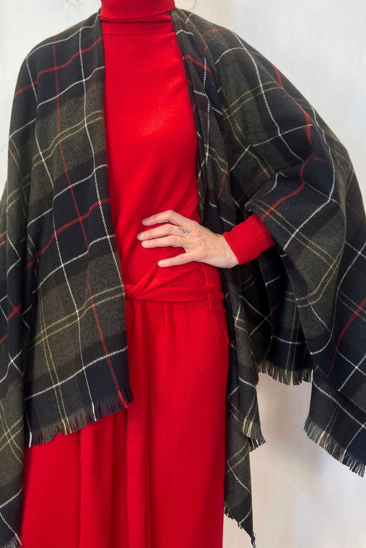 Scialle Staffin motivo tartan