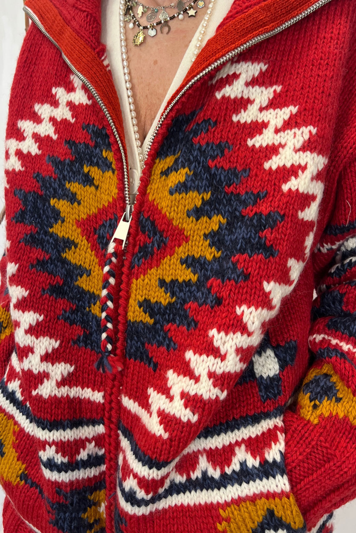 Maxi cardigan in lana merino