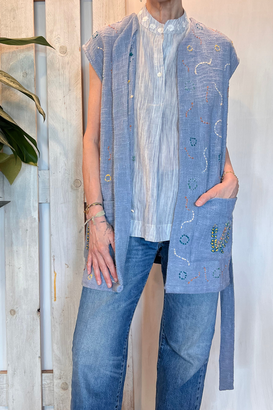 Gilet con ricami