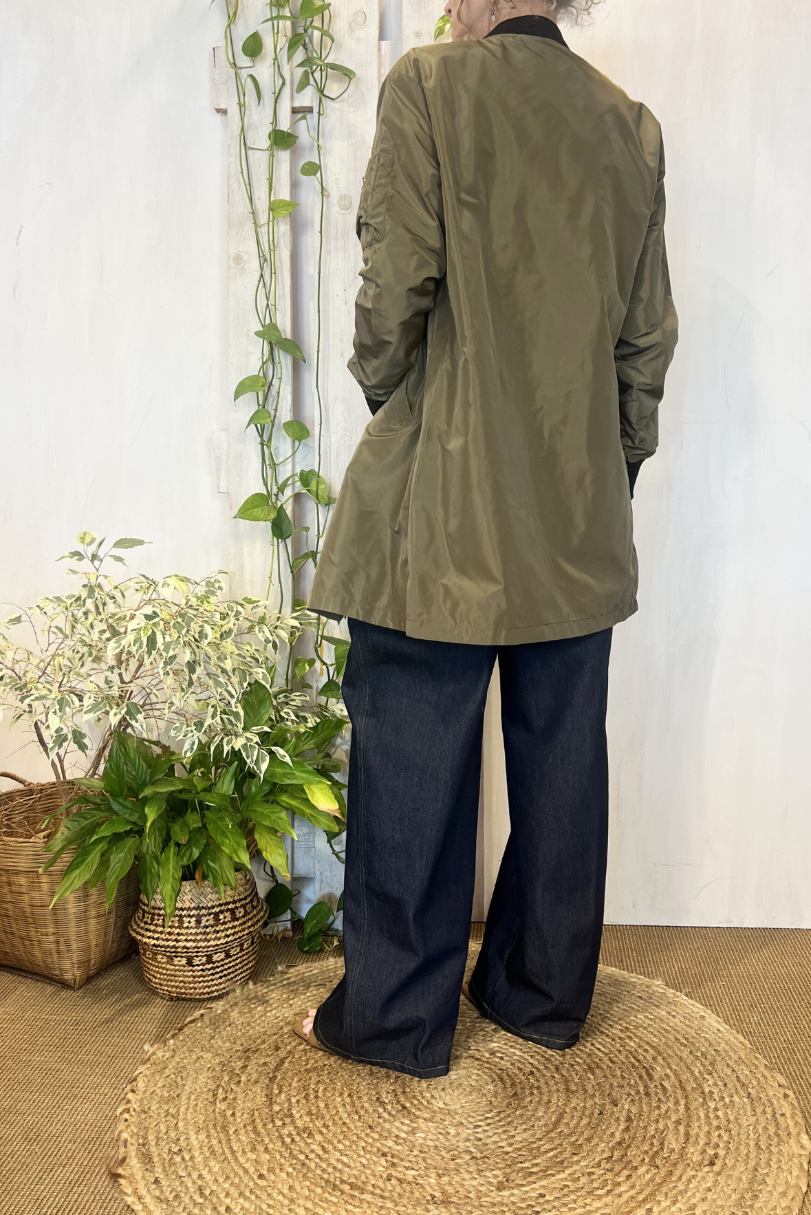 Bomber lungo nylon