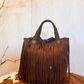 Mini shopper con frange