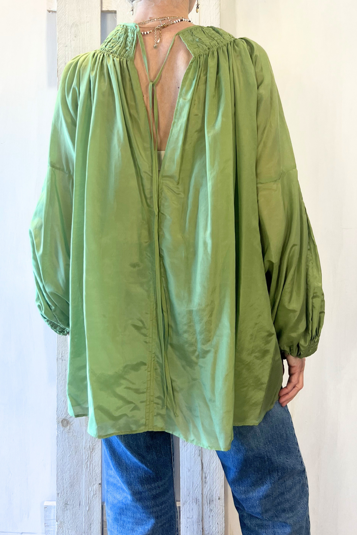 Blusa a girocollo