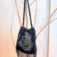 Borsa in velluto con perline