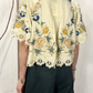 Camicia con pizzo e ricami