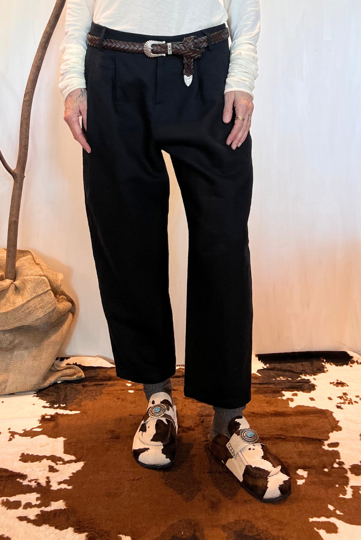 Pantalone balloon crop