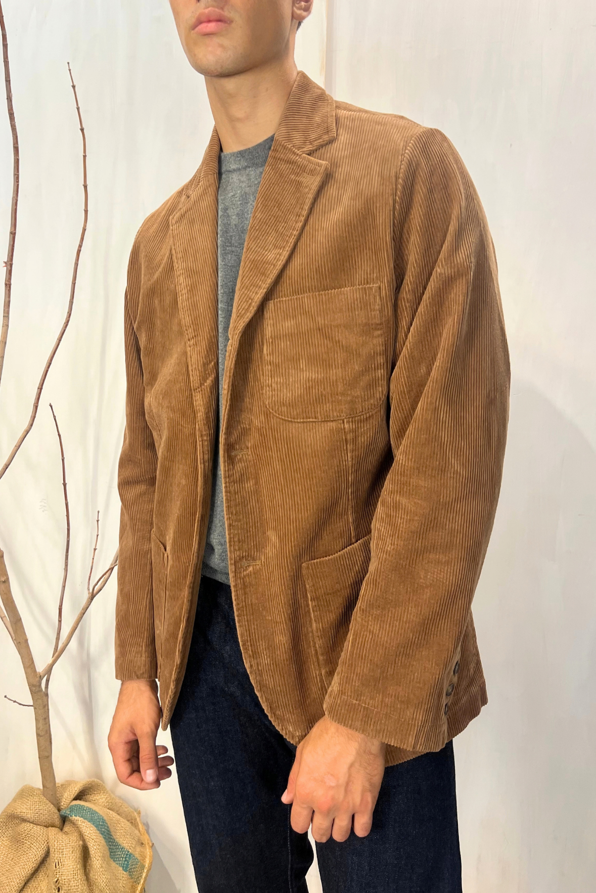 Blazer in velluto a costine