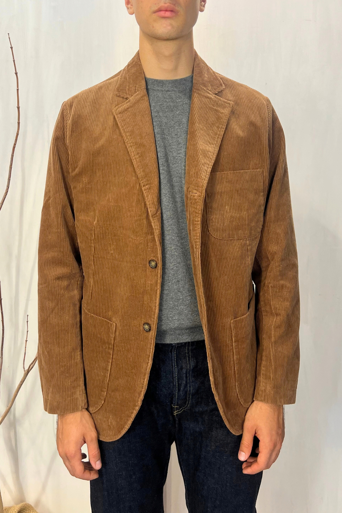 Blazer in velluto a costine