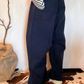 Pantalone balloon con spacchi