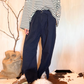 Pantalone balloon con spacchi