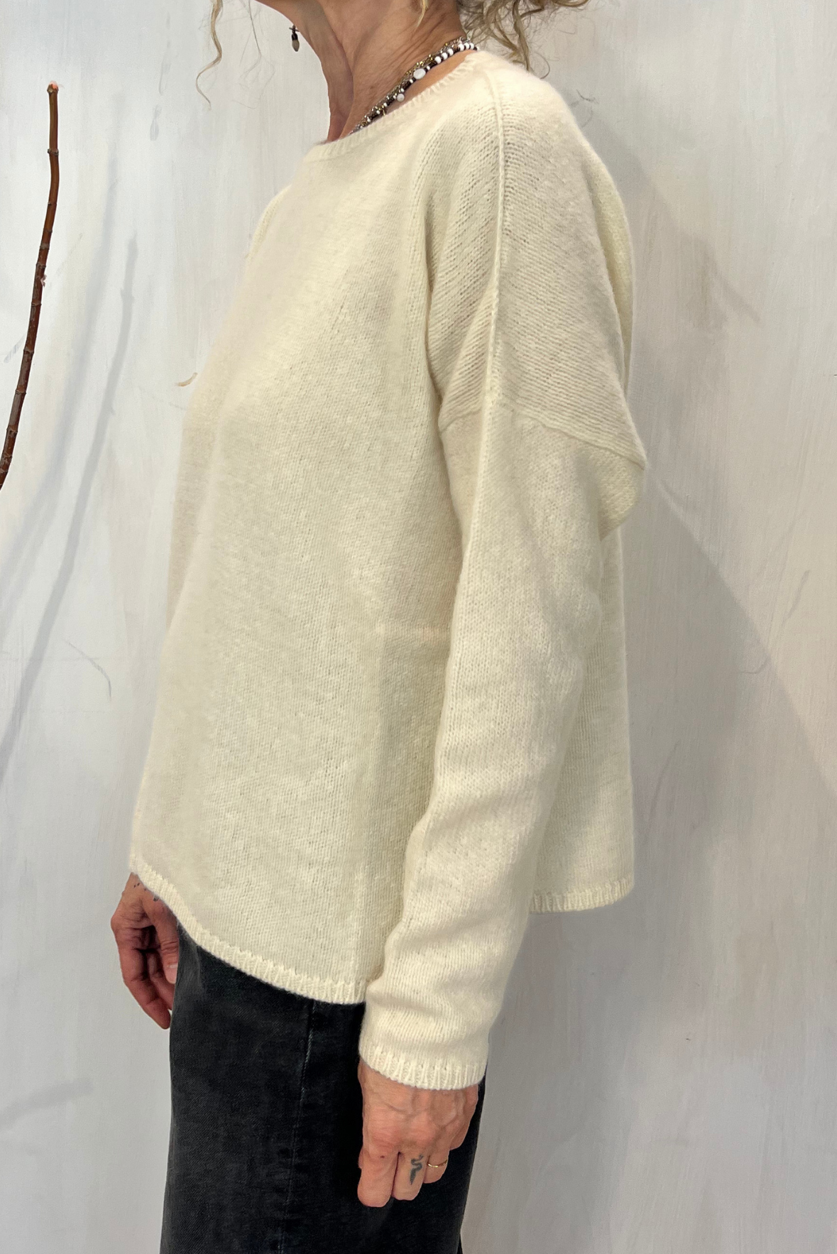 Maglia in cashmere e alpaca