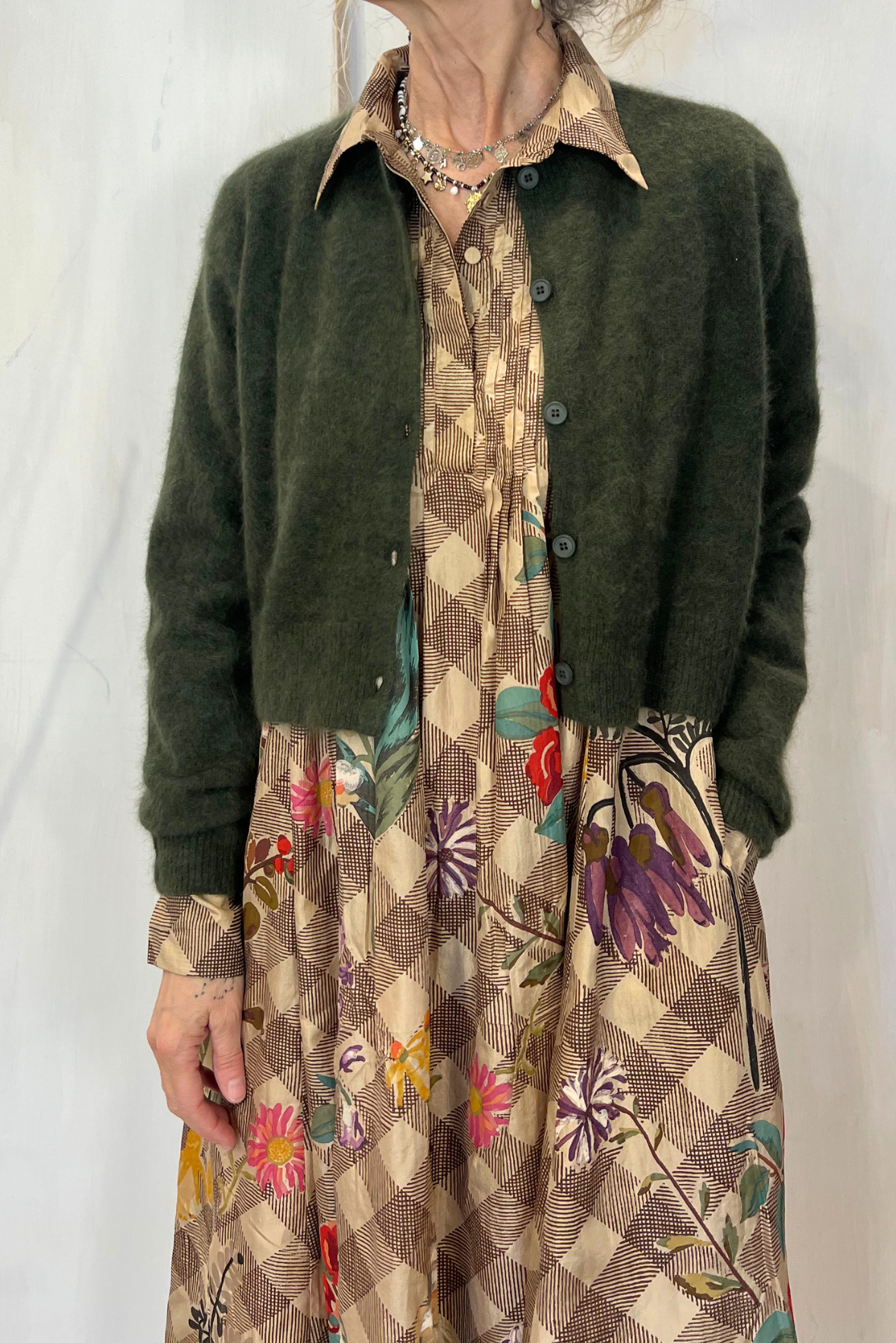 Cardigan corto in maglia