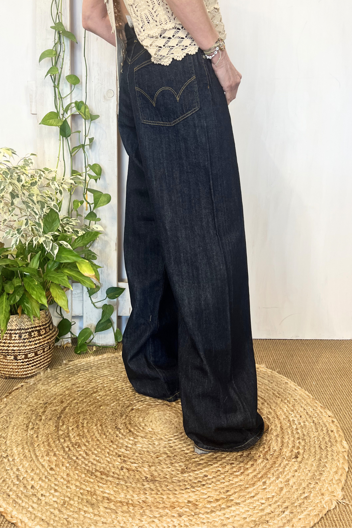 Jeans loose cimosato