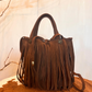 Mini shopper con frange