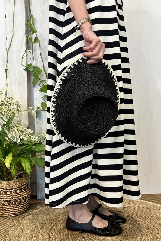 Cappello croche paglia