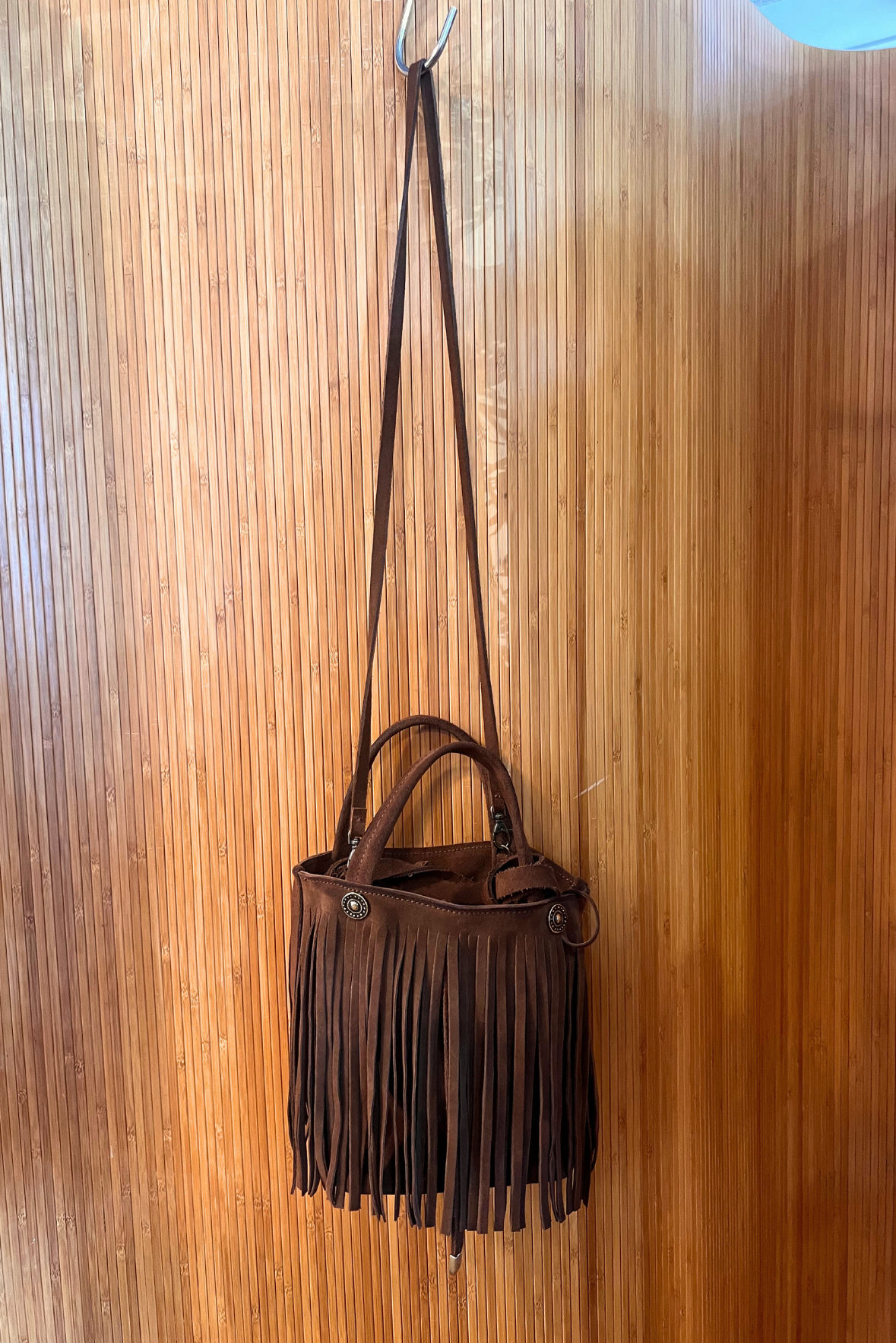 Mini shopper con frange