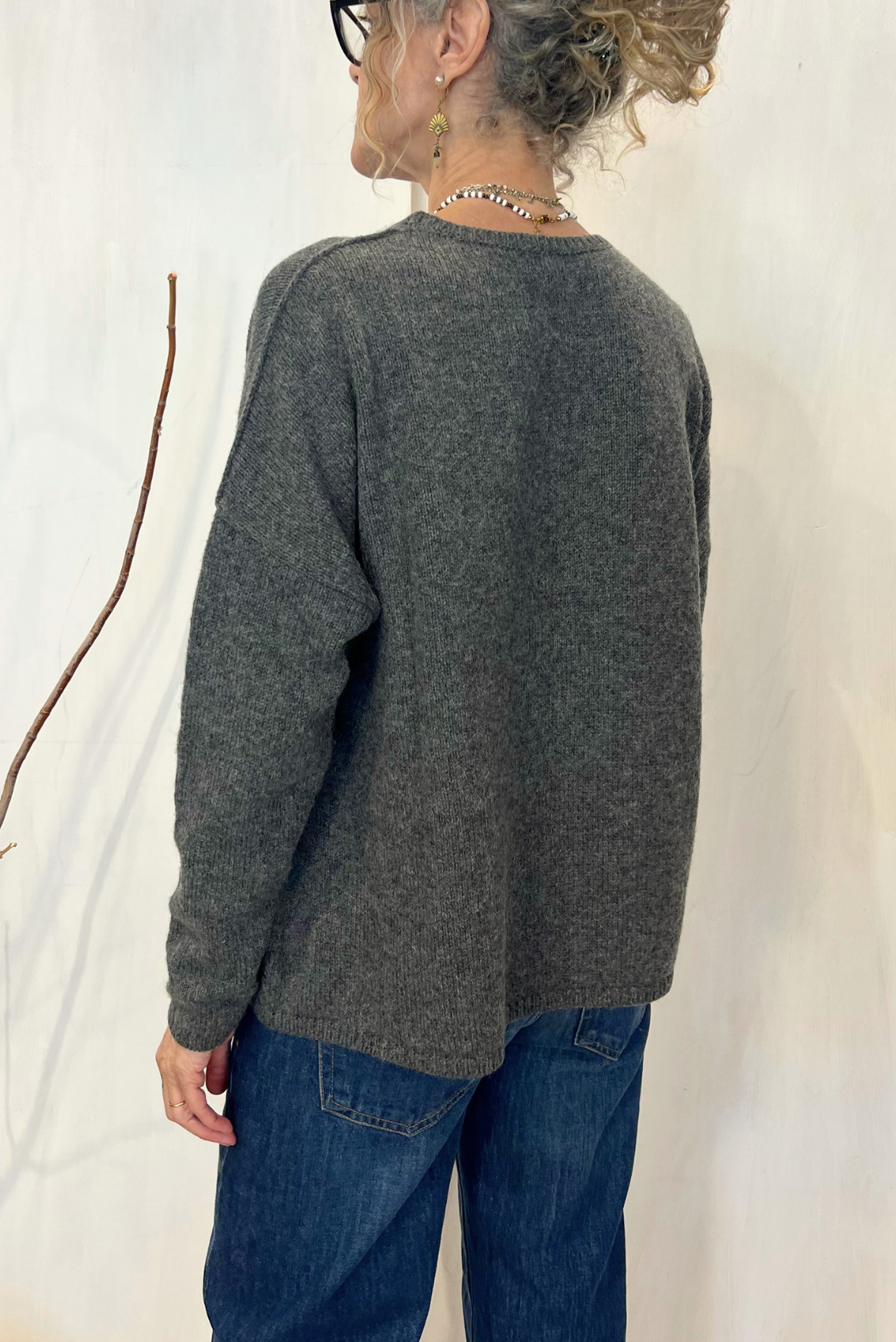 Maglia in cashmere e alpaca