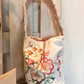 Borsa secchiello ricamato