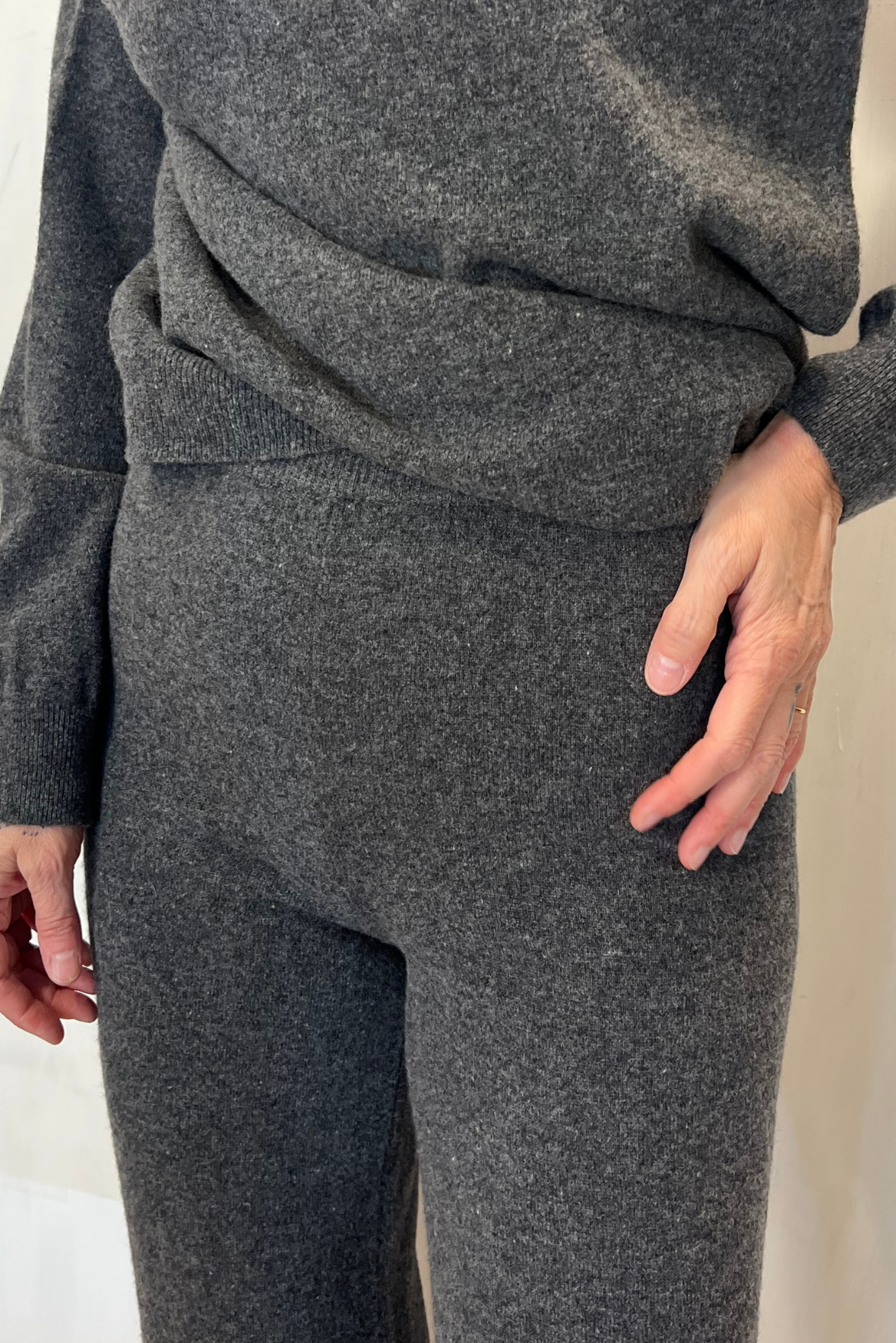 Pantalone palazzo in lana vergine
