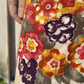 Pantalone a fantasia con ricami