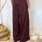 Pantalone palazzo in lana